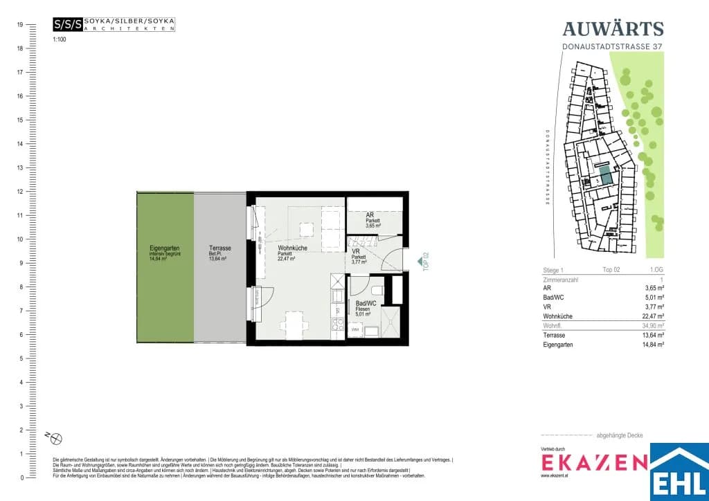 1-Zimmer-Wohnung mieten in Wien – 34,77 m², € 926 – Bild 20 von 20