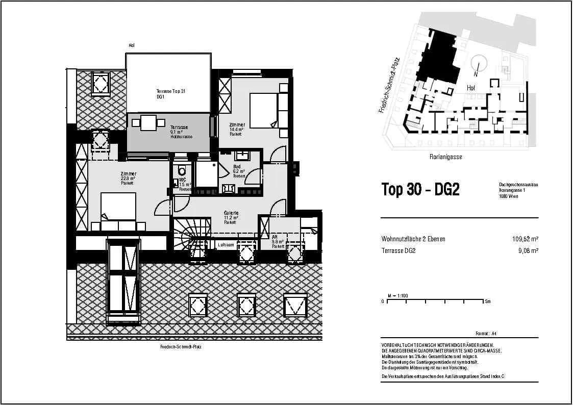 3-Zimmer-Wohnung mieten in Wien – 109 m², € 2.980 – Bild 27 von 36