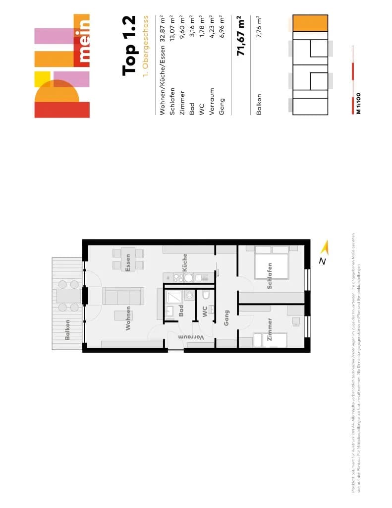 3-Zimmer-Wohnung kaufen in Linz – 71,67 m², € 389.000 – Bild 8 von 8