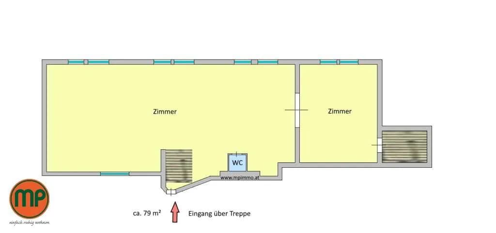2-Zimmer-Gewerbeimmobilie mieten in Wien – 79 m², € 832 – Bild 11 von 16