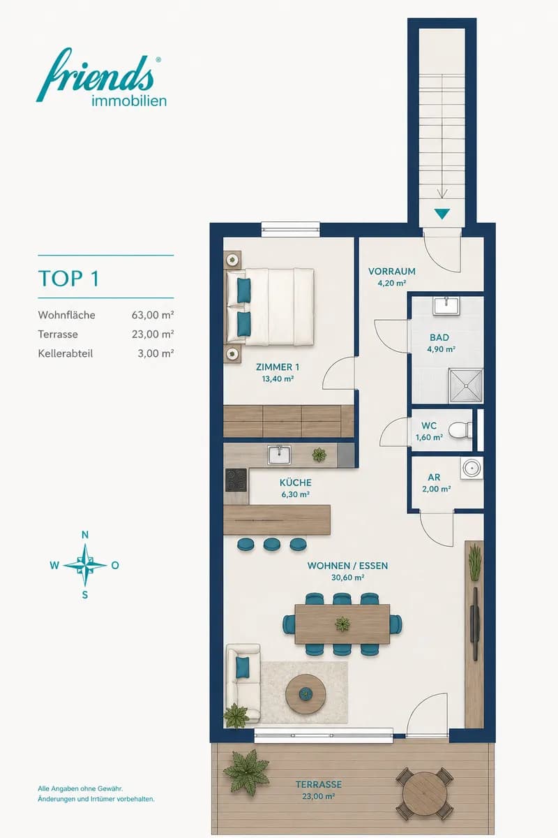 2-Zimmer-Wohnung kaufen in Mödling – 63,28 m², € 269.000 – Bild 11 von 12
