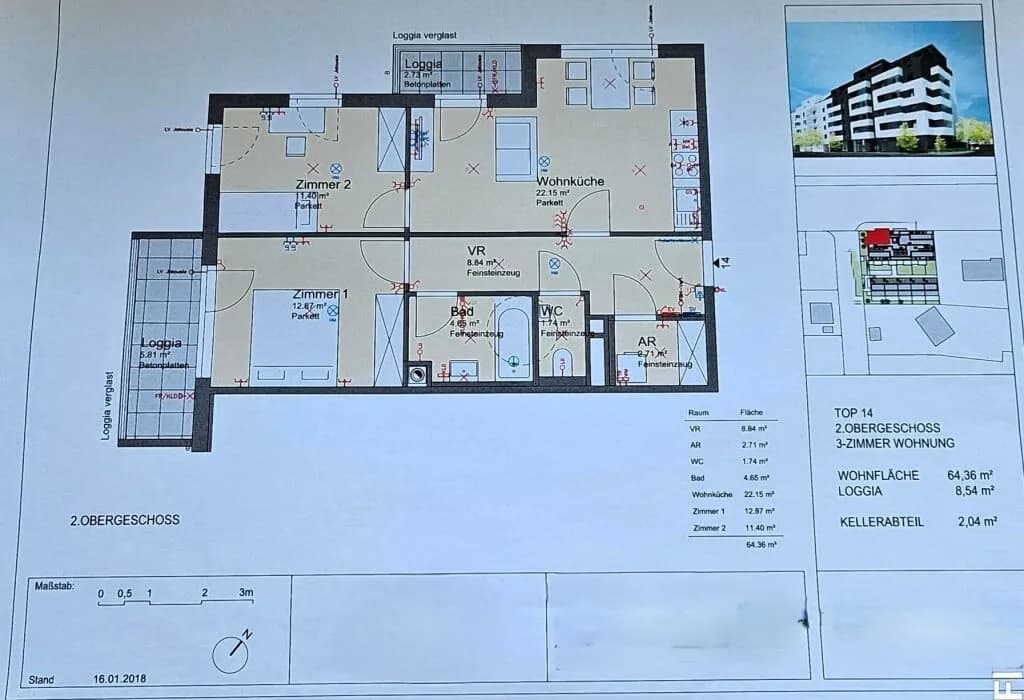 3-Zimmer-Wohnung kaufen in Wien – 64,36 m², € 432.000 – Bild 20 von 20