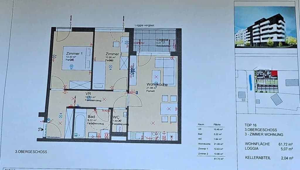 3-Zimmer-Wohnung kaufen in Wien – 61,72 m², € 403.200 – Bild 15 von 15