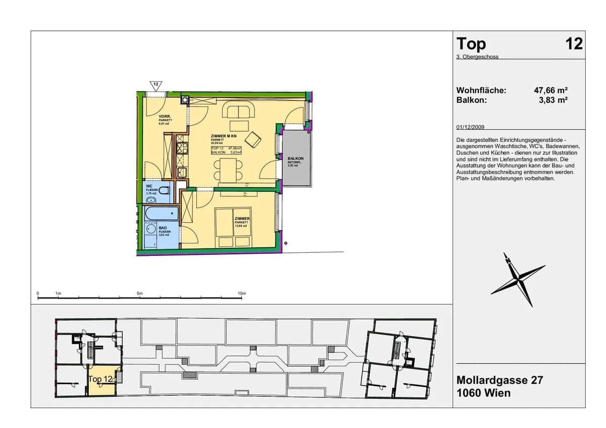 2-Zimmer-Wohnung mieten in Wien – 47,65 m², € 1.090 – Bild 23 von 23