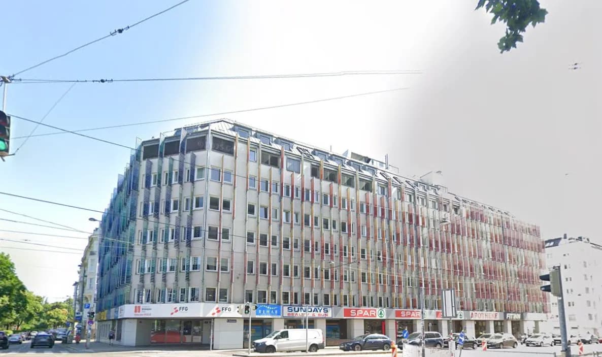 Gewerbeimmobilie mieten in Wien – 1 272 m², € 18