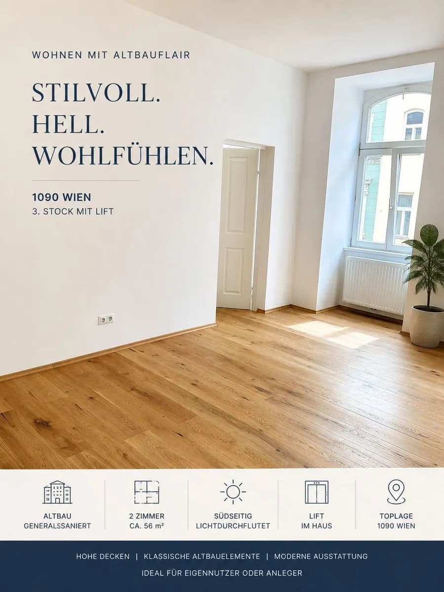 2-Zimmer-Wohnung kaufen in Wien – 57 m², € 399.960