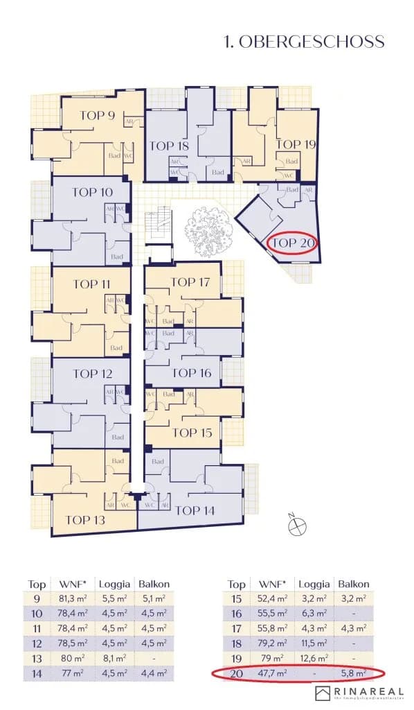 2-Zimmer-Wohnung kaufen in Bruck an der Leitha – 47,7 m², € 291.353 – Bild 6 von 7