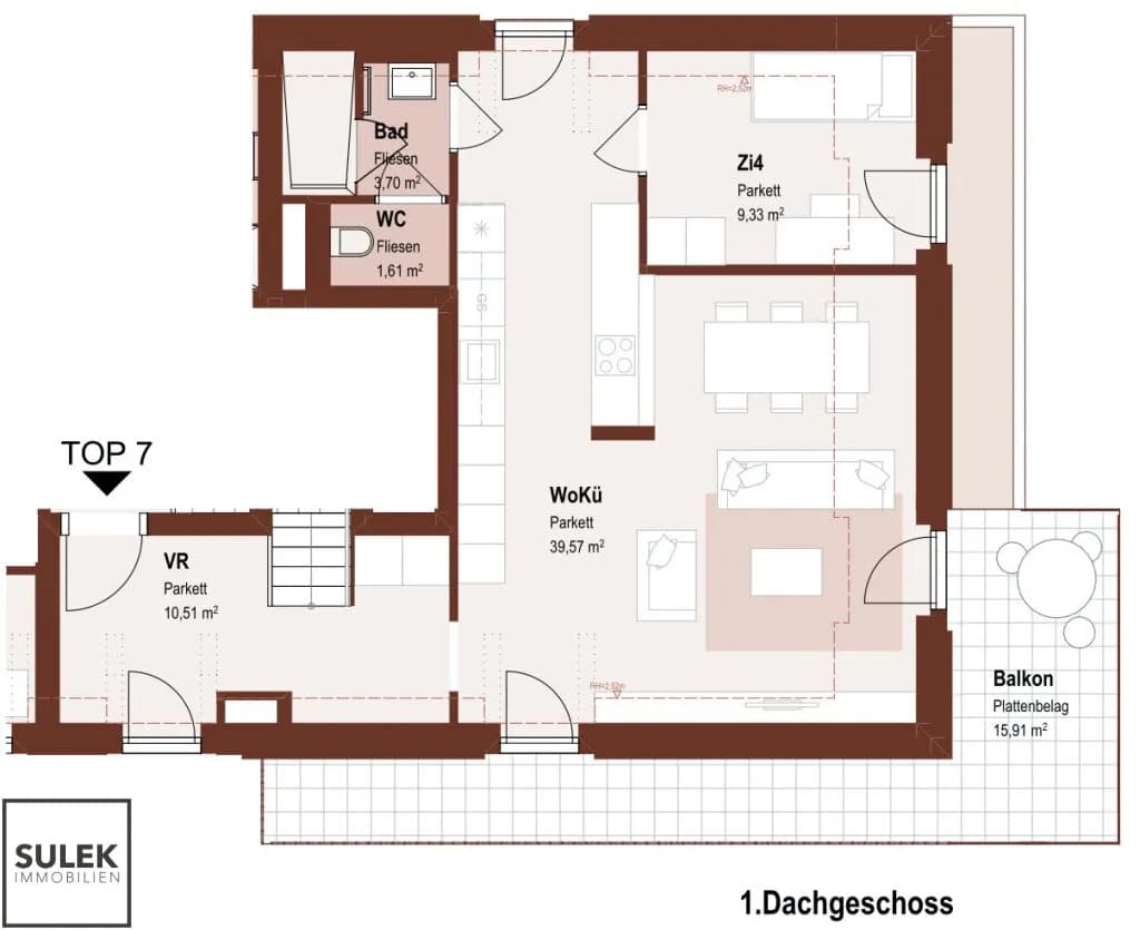 5-Zimmer-Wohnung mieten in Wien – 167,9 m², € 3.999 – Bild 34 von 36