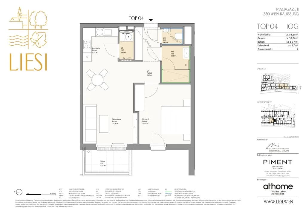 2-Zimmer-Wohnung kaufen in Wien – 56,15 m², € 339.000 – Bild 16 von 16