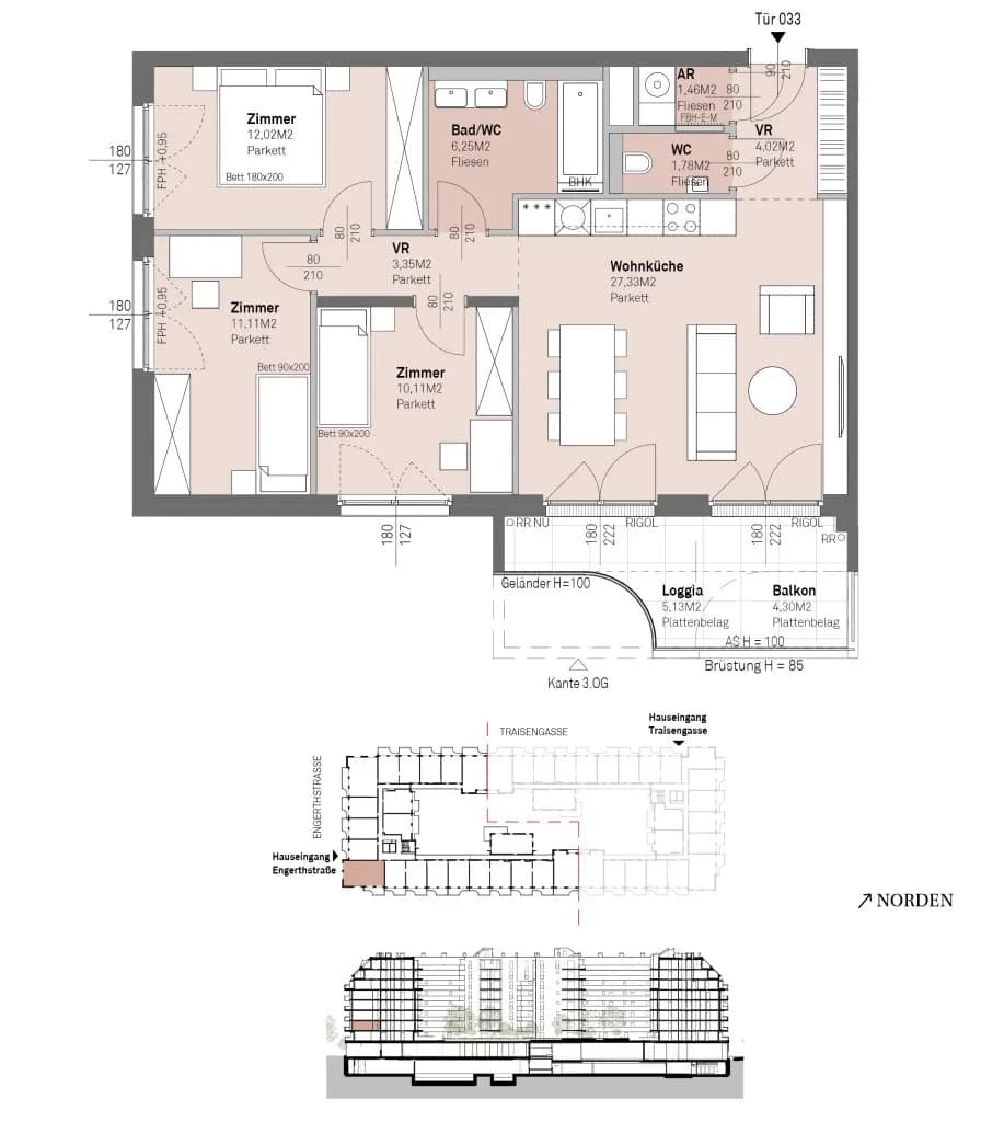 4-Zimmer-Wohnung kaufen in Wien – 77,43 m², € 469.300 – Bild 14 von 14