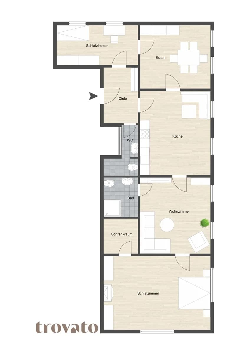 5-Zimmer-Wohnung mieten in Wien – 100,45 m², € 2.406 – Bild 9 von 9