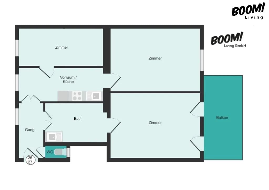 3-Zimmer-Wohnung kaufen in Wien – 73,39 m², € 469.000 – Bild 13 von 13
