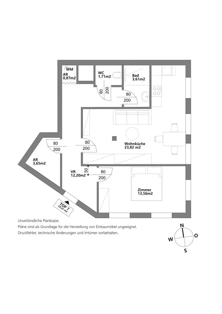 3-Zimmer-Wohnung mieten in Tulln – 59,42 m², € 1.078 – Bild 9 von 9