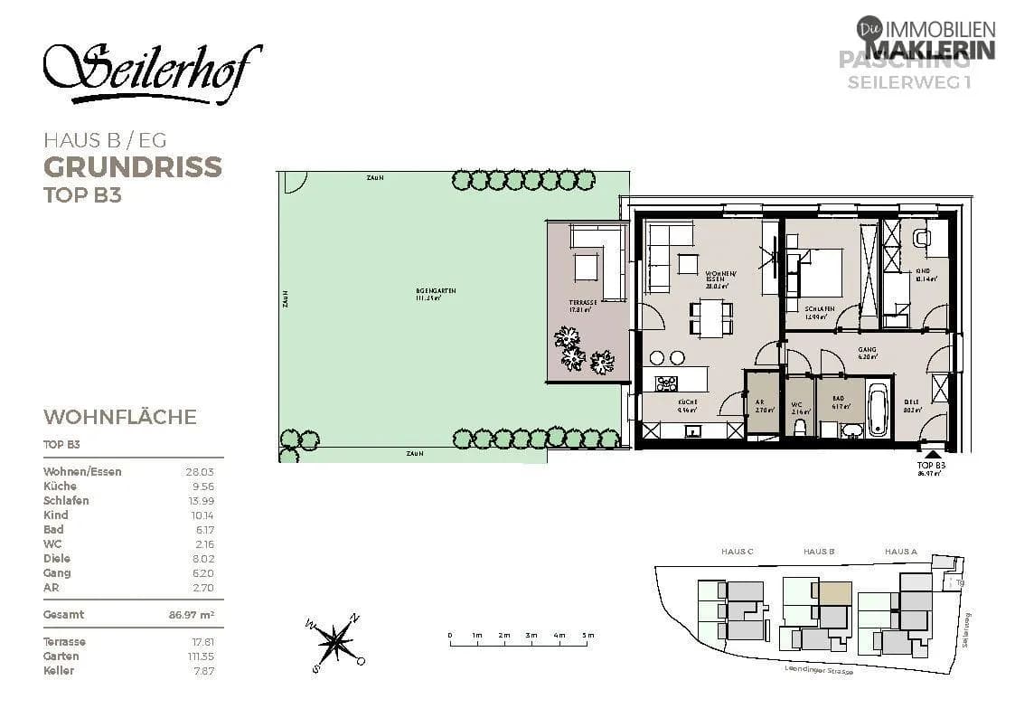 3-Zimmer-Wohnung kaufen in Linz Land – 86,97 m², € 473.000 – Bild 16 von 17