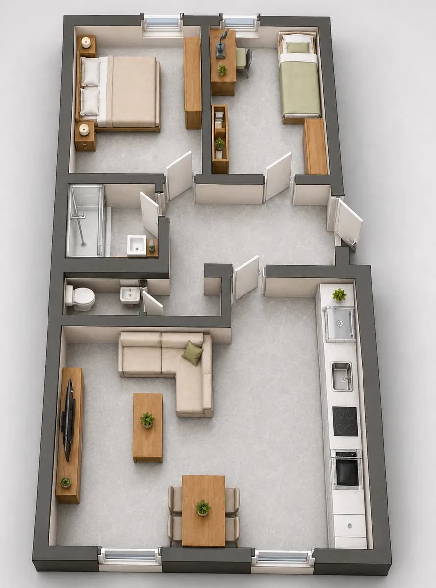 3-Zimmer-Wohnung mieten in Linz – 58 m², € 900 – Bild 7 von 31