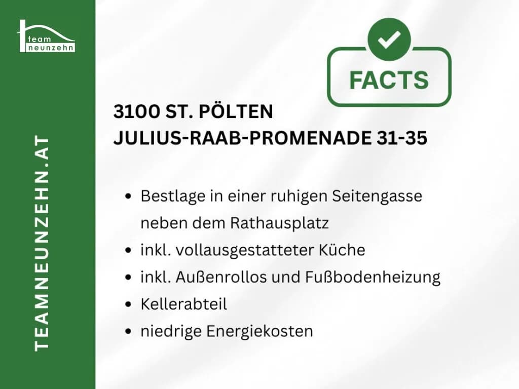 2-Zimmer-Wohnung mieten in Sankt Pölten – 52,44 m², € 821 – Bild 14 von 20