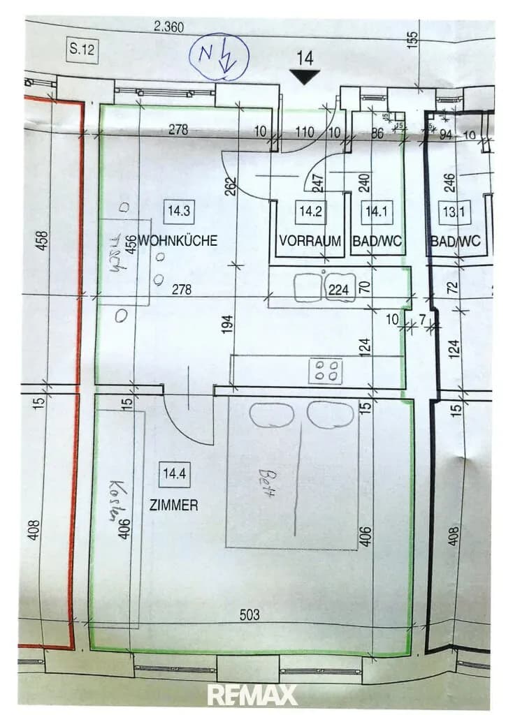 1-Zimmer-Wohnung kaufen in Graz – 42,08 m², € 82.000 – Bild 14 von 14
