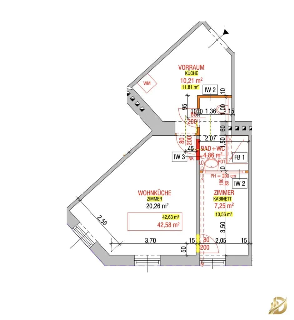 2-Zimmer-Wohnung kaufen in Wien – 42,58 m², € 229.000 – Bild 22 von 22