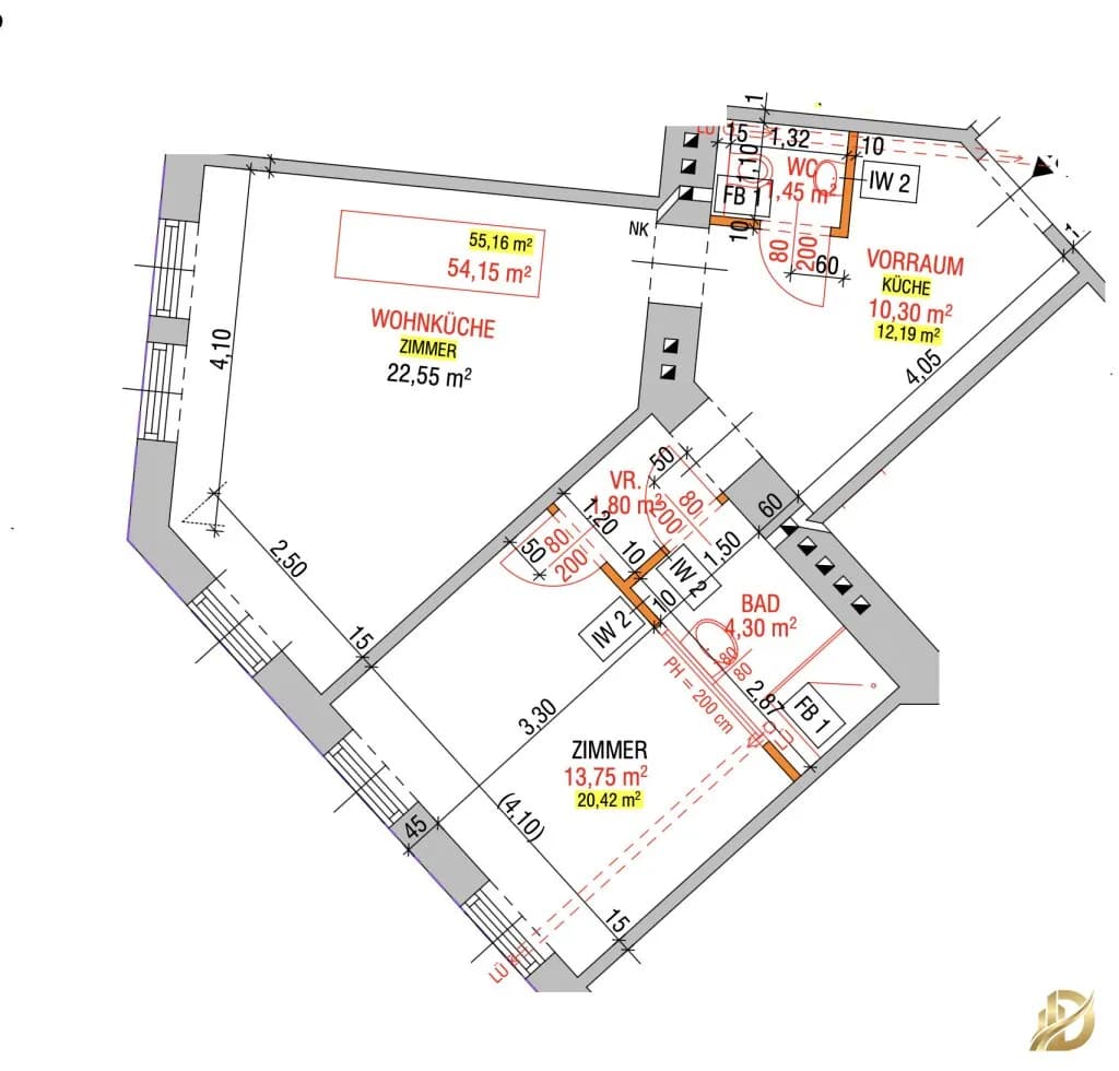 2-Zimmer-Wohnung kaufen in Wien – 54,14 m², € 299.900 – Bild 28 von 28