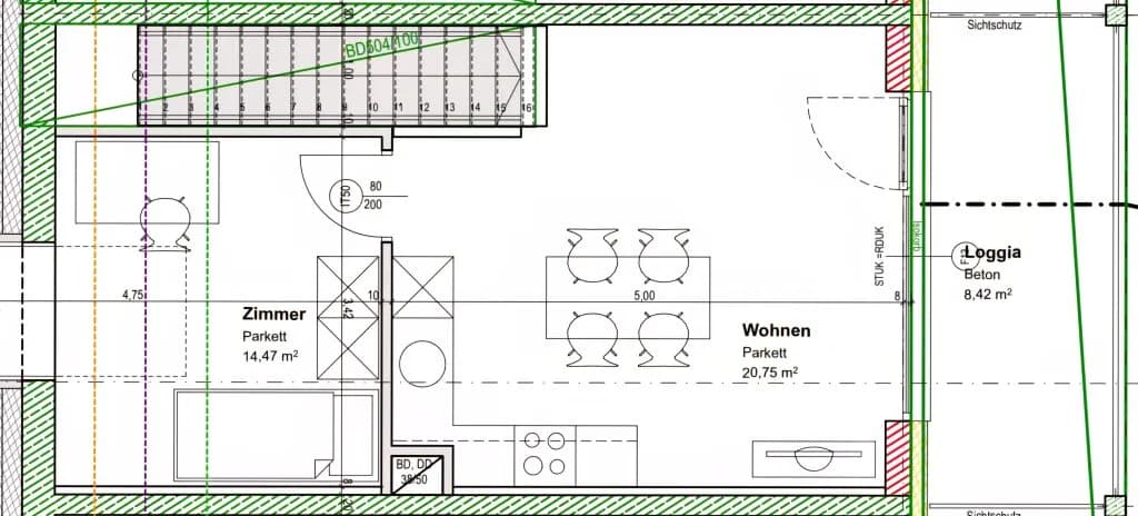 3-Zimmer-Wohnung mieten in Graz – 70,19 m², € 1.129 – Bild 7 von 7