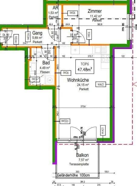 2-Zimmer-Wohnung kaufen in Wien – 47,48 m², € 299.000 – Bild 6 von 10