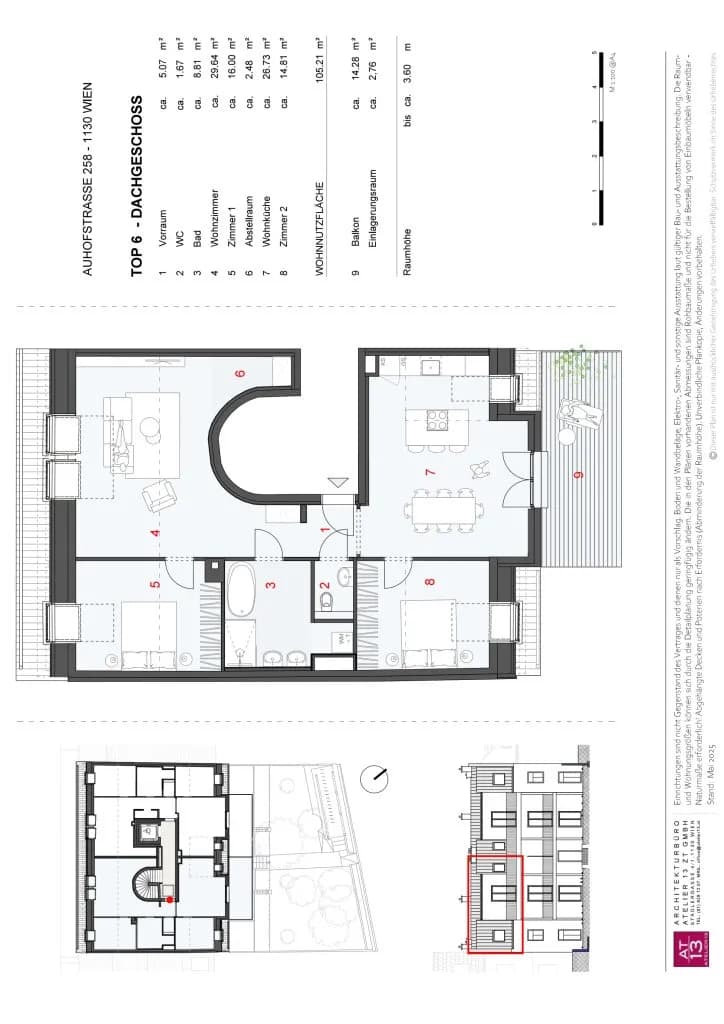 4-Zimmer-Wohnung mieten in Wien – 105,21 m², € 2.870 – Bild 16 von 16