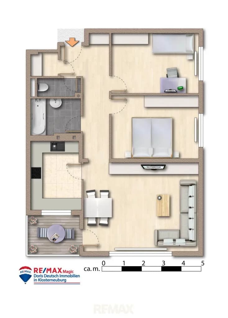 3-Zimmer-Wohnung kaufen in Tulln – 72 m², € 259.000 – Bild 19 von 19