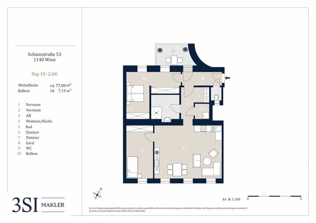 3-Zimmer-Wohnung kaufen in Wien – 75 m², € 523.000 – Bild 18 von 18