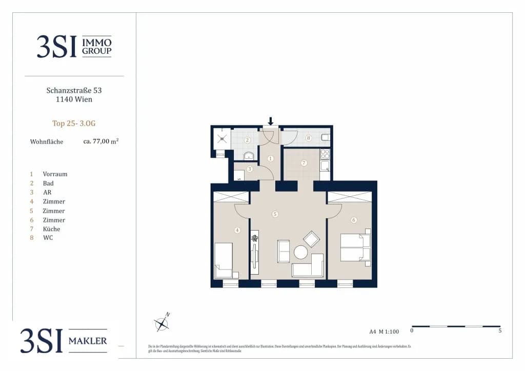 4-Zimmer-Wohnung kaufen in Wien – 75 m², € 508.000 – Bild 14 von 14