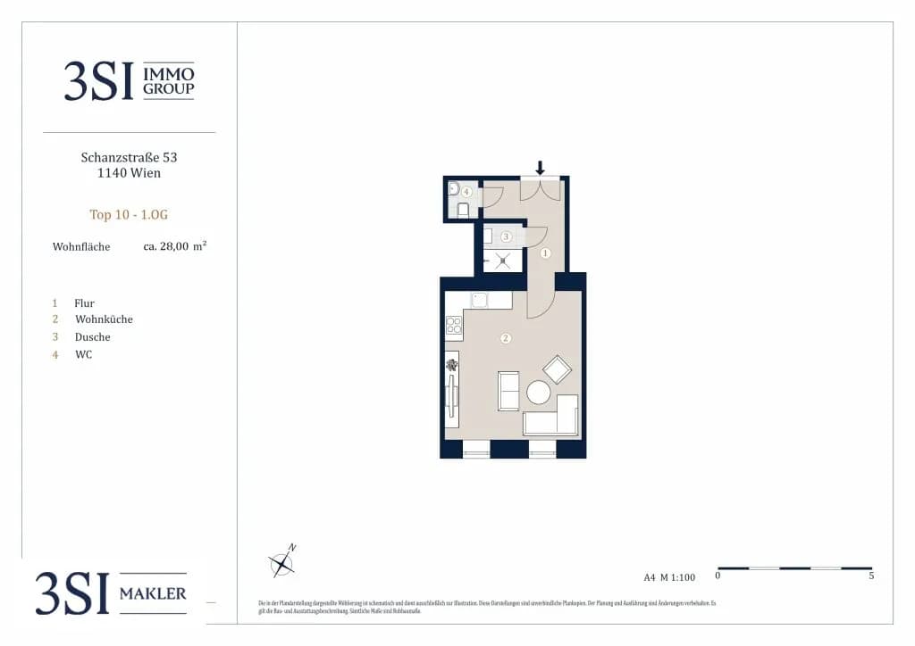 1-Zimmer-Wohnung kaufen in Wien – 28 m², € 168.000 – Bild 13 von 13