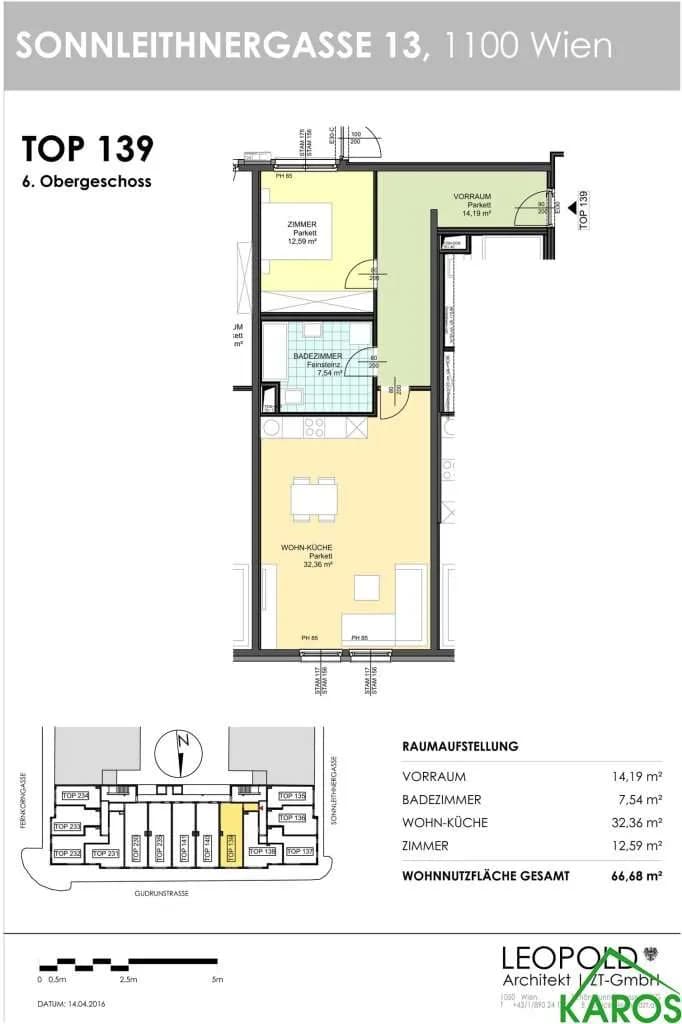 2-Zimmer-Wohnung mieten in Wien – 66,68 m², € 1.118 – Bild 13 von 13