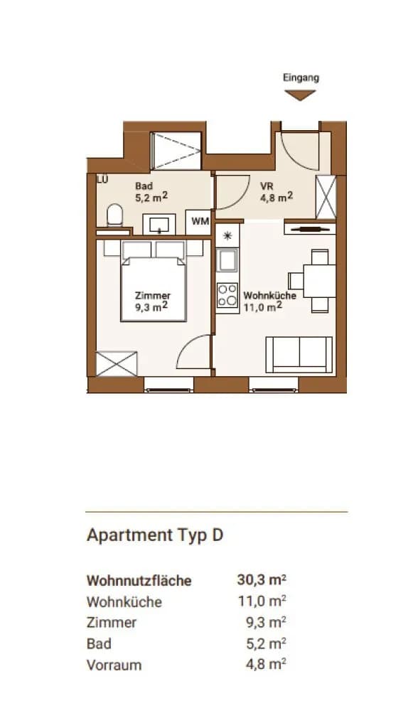 2-Zimmer-Wohnung kaufen in Wien – 30 m², € 177.000 – Bild 12 von 13