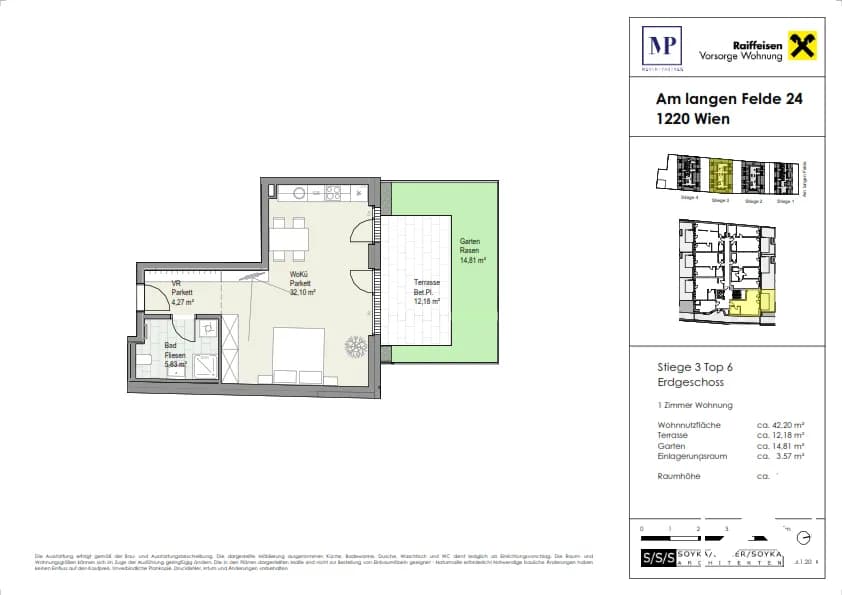 1-Zimmer-Immobilie kaufen in Wien – 42,2 m², € 281.000 – Bild 5 von 5