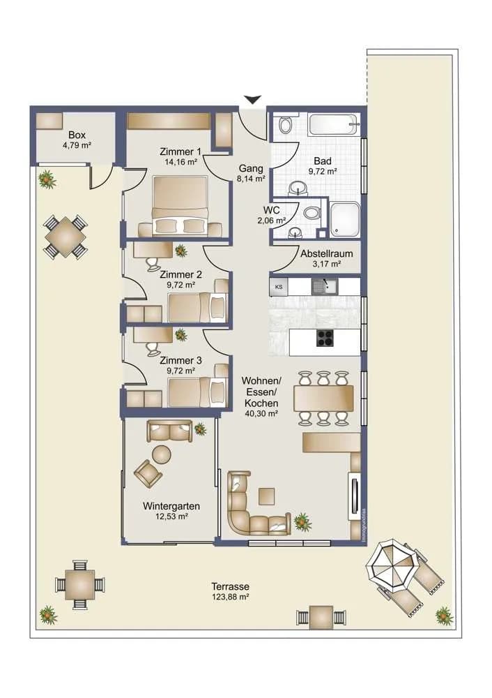 4-Zimmer-Wohnung kaufen in Feldkirch – 110 m², € 730.000 – Bild 2 von 20