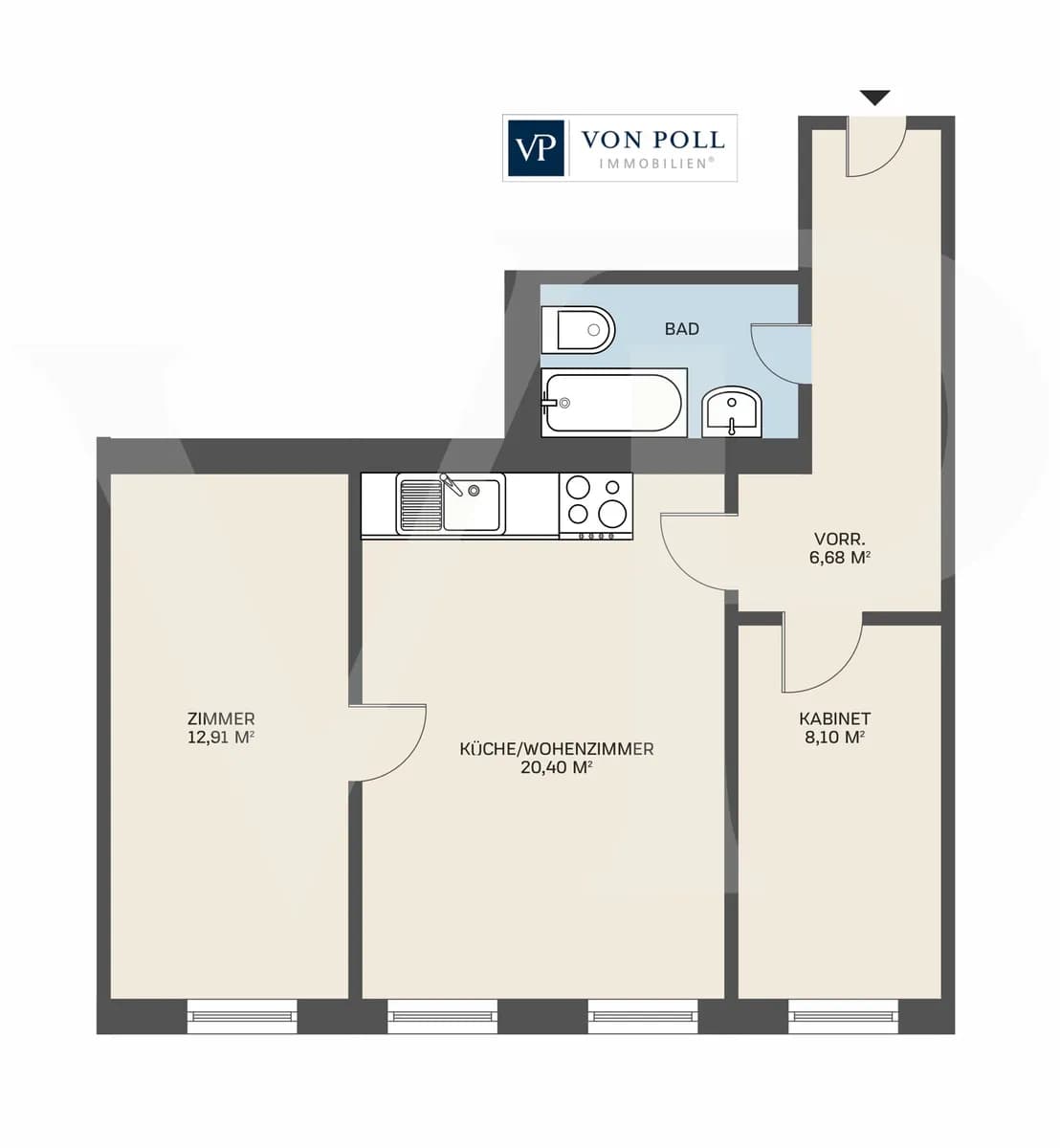 3-Zimmer-Wohnung kaufen in Wien – 52,35 m², € 198.000 – Bild 14 von 14