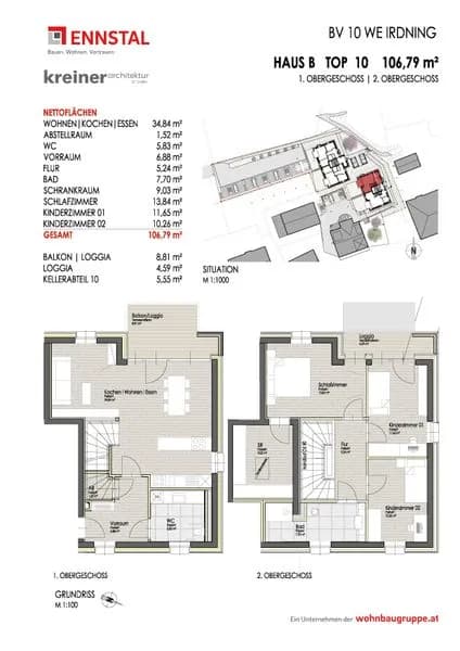 4-Zimmer-Wohnung kaufen in Liezen – 106,79 m², € 510.463 – Bild 2 von 2