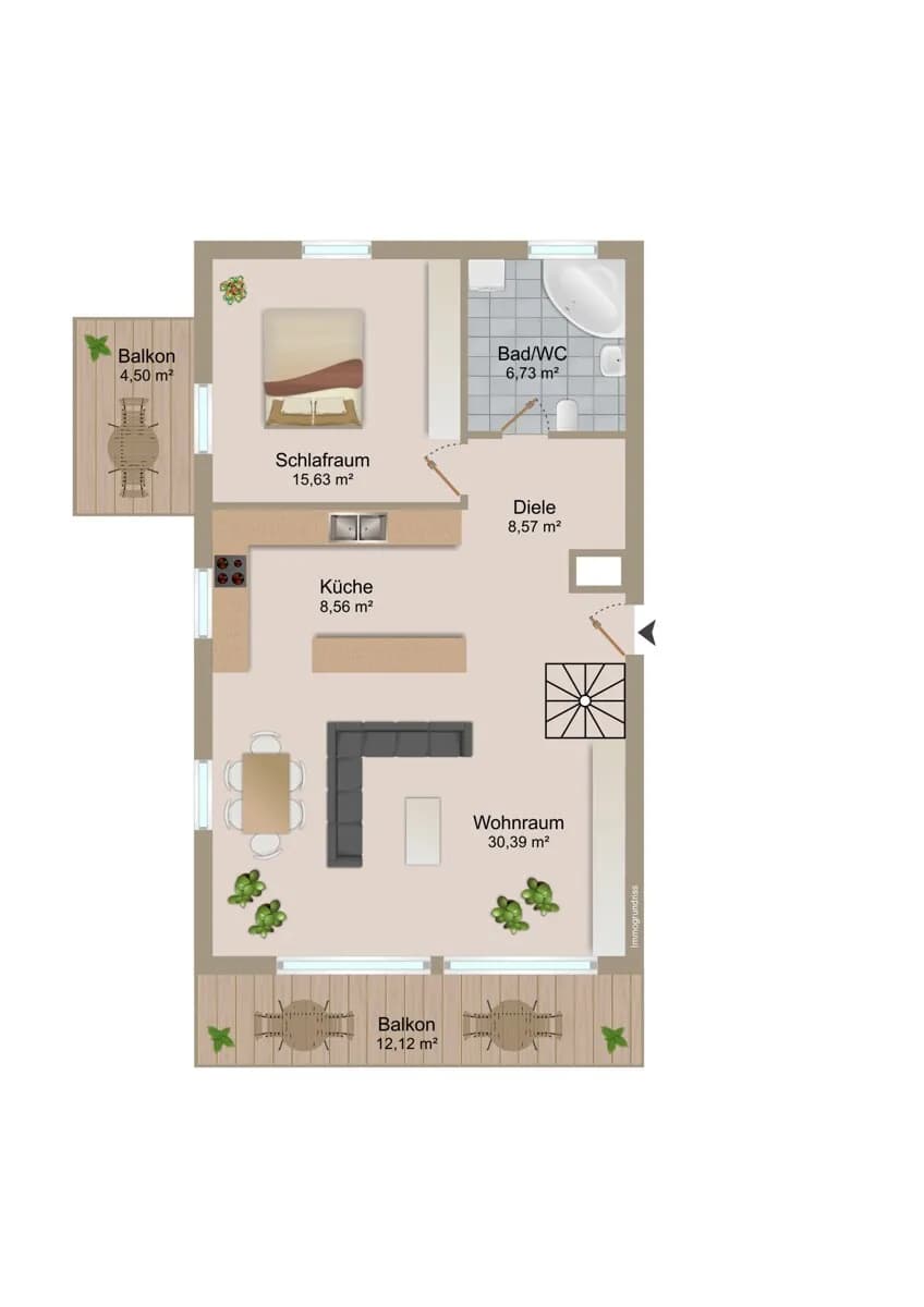 3-Zimmer-Wohnung kaufen in Klagenfurt Land – 122,76 m², € 498.900 – Bild 10 von 11