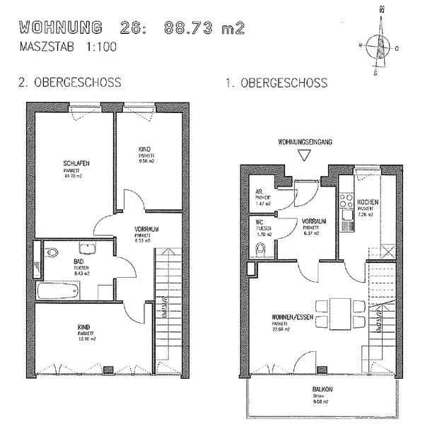 4-Zimmer-Wohnung mieten in Deutschlandsberg – 88,72 m², € 840 – Bild 3 von 3