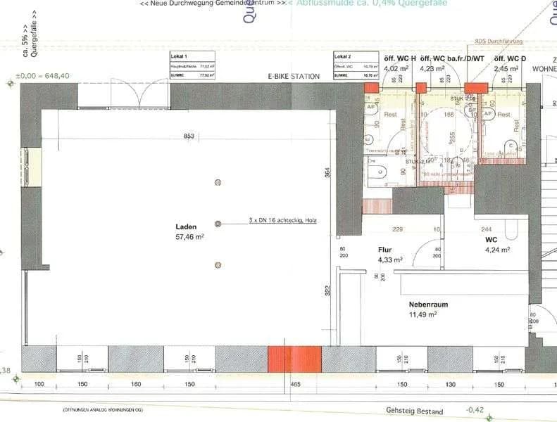 Gewerbeimmobilie mieten in Bruck-Mürzzuschlag – 77,52 m², € 702 – Bild 2 von 2