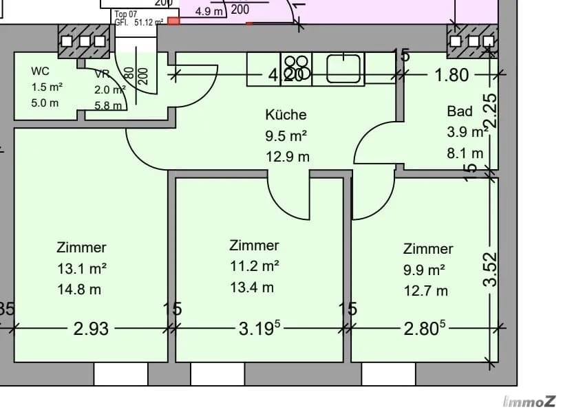 3-Zimmer-Wohnung kaufen in Graz – 51,12 m², € 139.900 – Bild 21 von 21