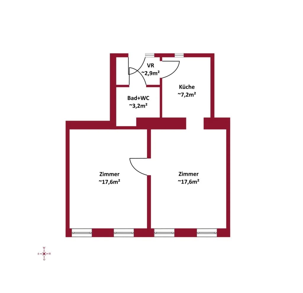 2-Zimmer-Wohnung kaufen in Wien – 48,92 m², € 129.000 – Bild 5 von 5