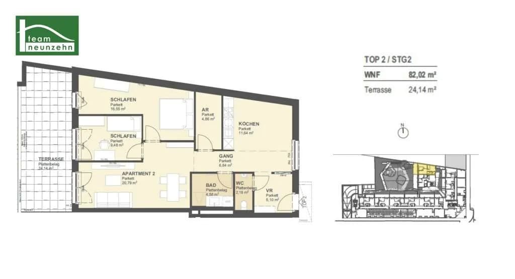 3-Zimmer-Gewerbeimmobilie kaufen in Wien – 82,76 m², € 376.001 – Bild 30 von 30