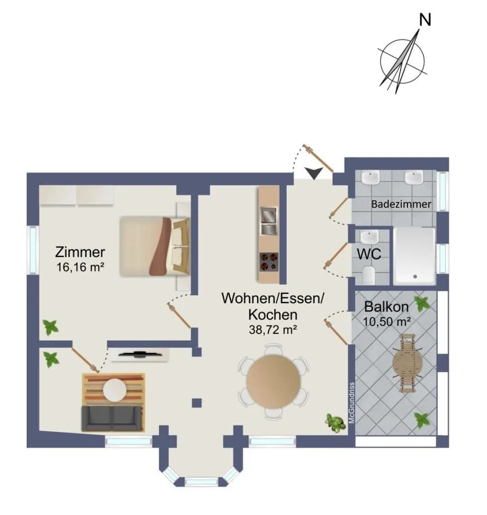 Wohnung mieten in Graz – 61 m², € 1.242 – Bild 24 von 24