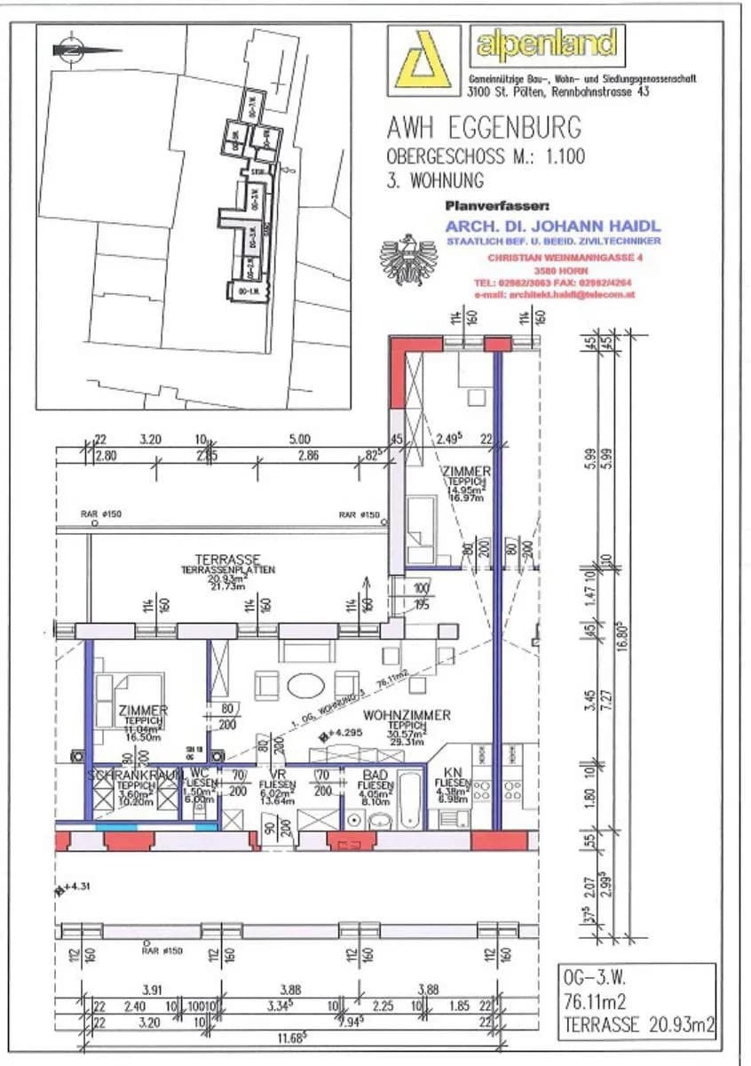 3-Zimmer-Wohnung mieten in Horn – 77,22 m², € 954 – Bild 11 von 11