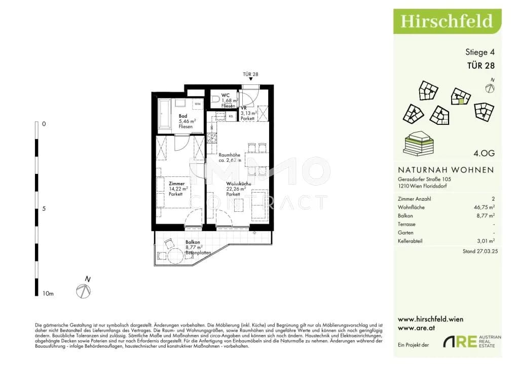 2-Zimmer-Wohnung kaufen in Wien – 46,75 m², € 276.000 – Bild 14 von 14