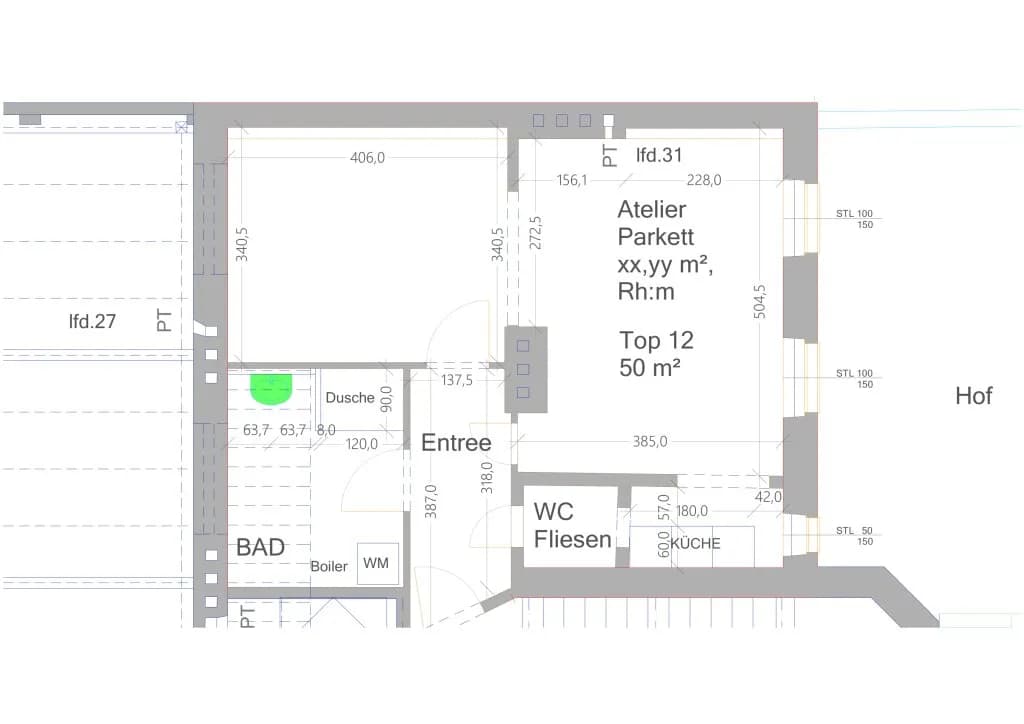1-Zimmer-Gewerbeimmobilie mieten in Wien – 50 m², € 995 – Bild 10 von 10