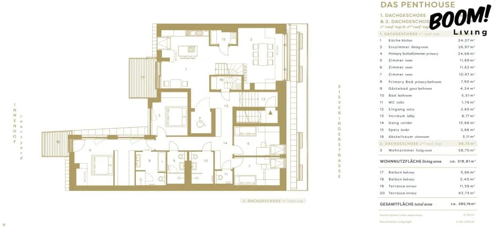 6-Zimmer-Wohnung kaufen in Wien – 218,81 m², € 3.499.000 – Bild 13 von 14
