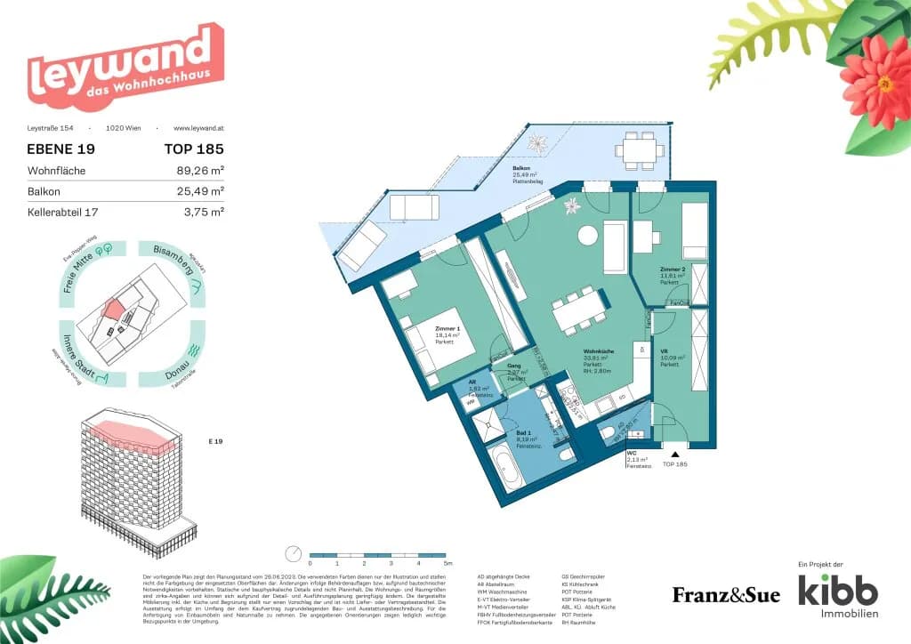 3-Zimmer-Wohnung kaufen in Wien – 89,26 m², € 931.500 – Bild 30 von 31