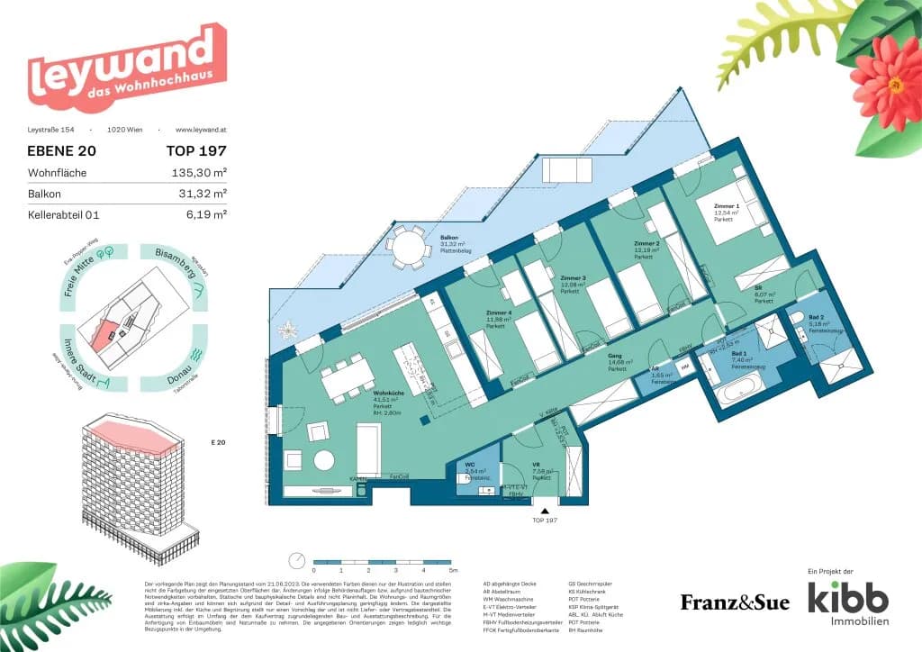 5-Zimmer-Wohnung kaufen in Wien – 135,23 m², € 1.429.700 – Bild 18 von 19