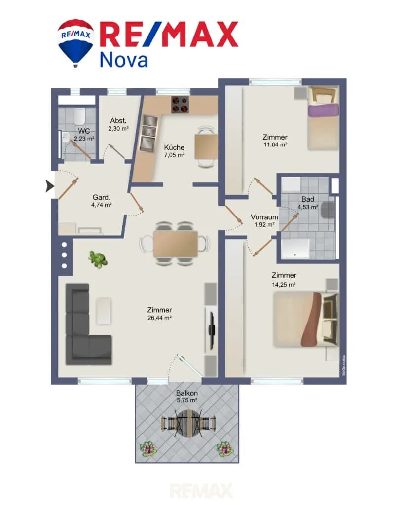 3-Zimmer-Wohnung kaufen in Graz-Umgebung – 75 m², € 215.000 – Bild 18 von 18